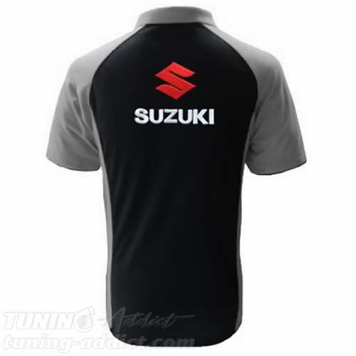 POLO SUZUKI NOIR ET GRIS