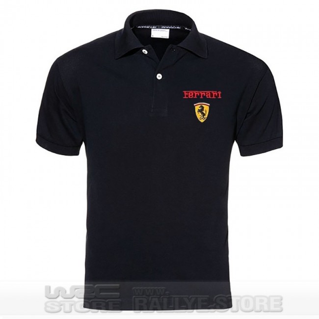 POLO FERRARI DE COULEUR NOIR